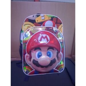 Nintendo Super Mario 17" Backpack With Laptop Sleeve 2021 Book Bag